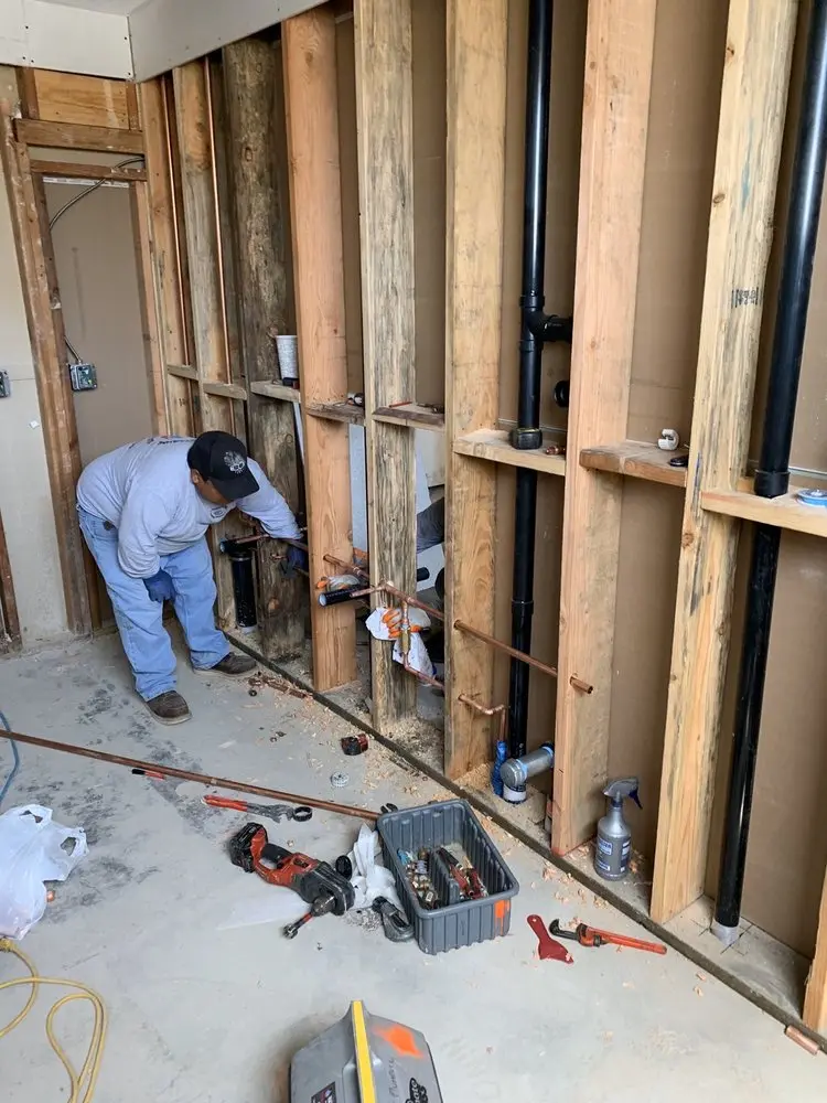 Commercial rough-in plumbing for Gas Line Repair in Kings Ridge